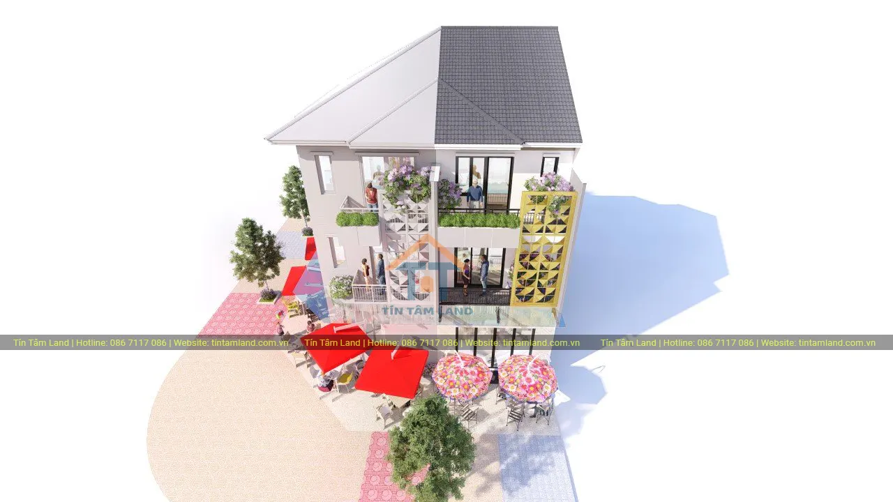 Thiết kế 3D Mẫu Shophouse Thương Mại Sun Casa Central Giai Đoạn 2 Bình Dương