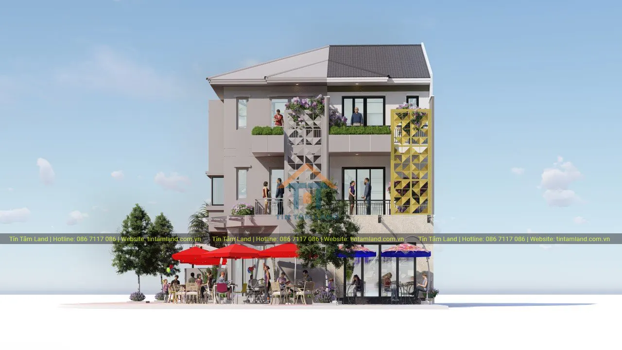Thiết kế 3D Shophouse Sun Casa Central Giai Đoạn 2 Bình Dương